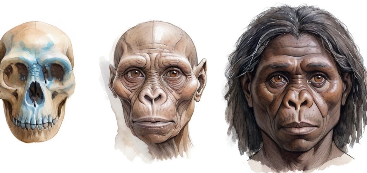 Homo floresiensis reconstruction