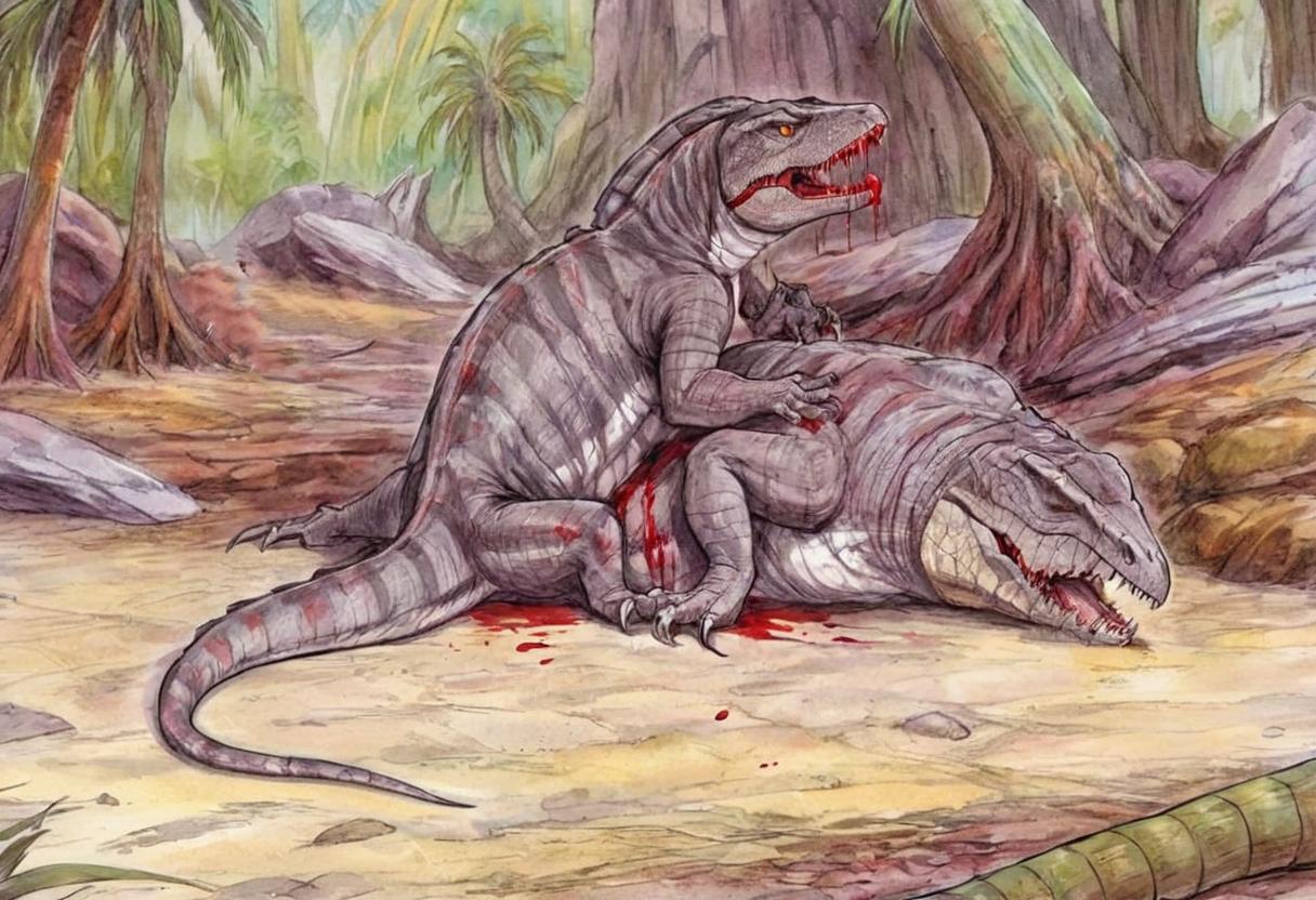 Early Reptile cannibalism