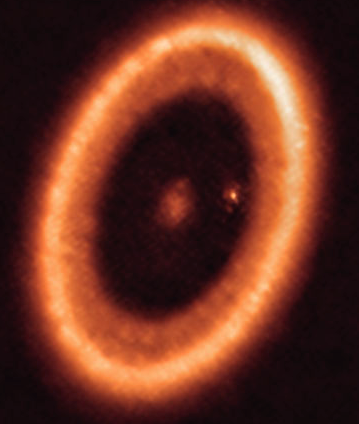 Planet around a protostar